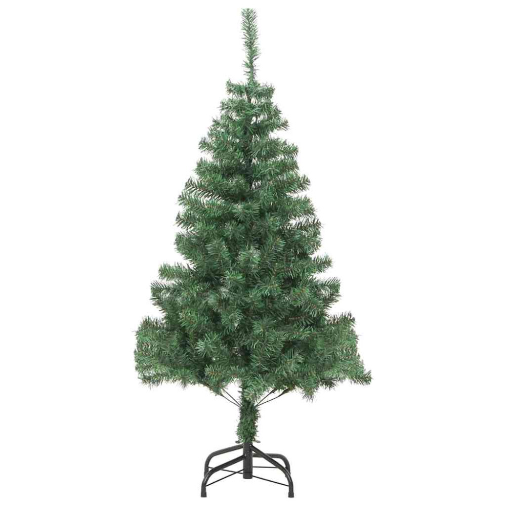 Produktbild för Julgran med 300 LED-lampor med stativ Grön 180 cm PVC