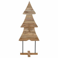 Produktbild för Julgran med stativ Brun 151 cm Massivt teakträ