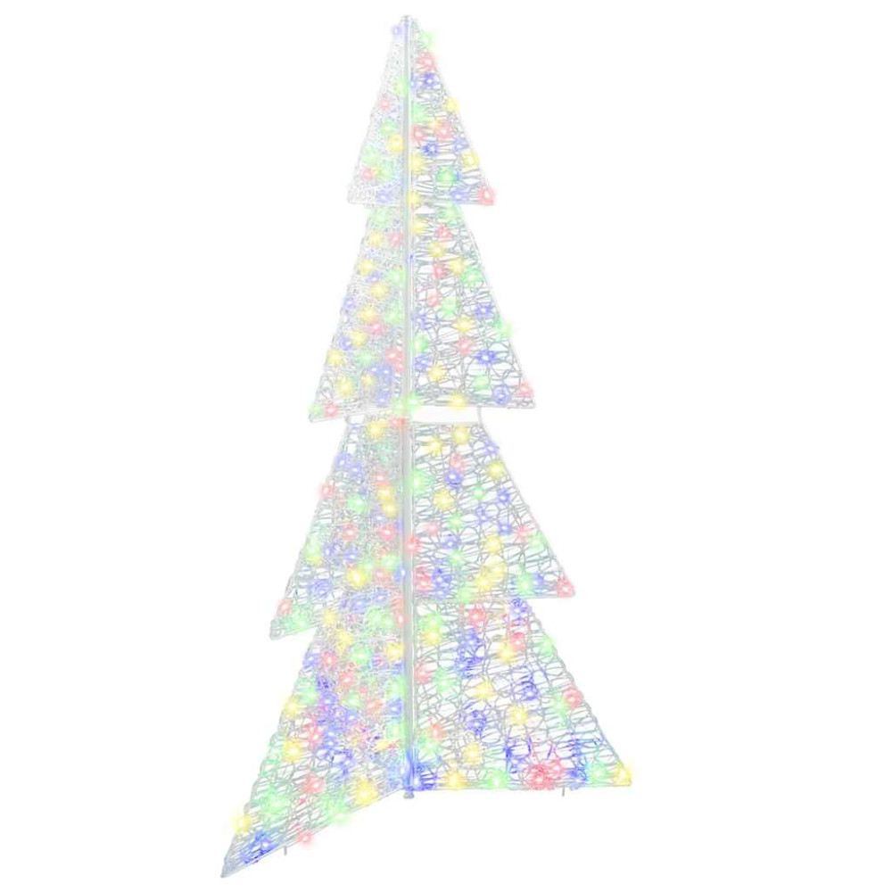 Produktbild för Julgran med 240 LED-lampor Flerfärgsdesign 180 cm Akryl