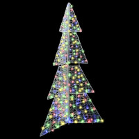 Produktbild för Julgran med 240 LED-lampor Flerfärgsdesign 180 cm Akryl