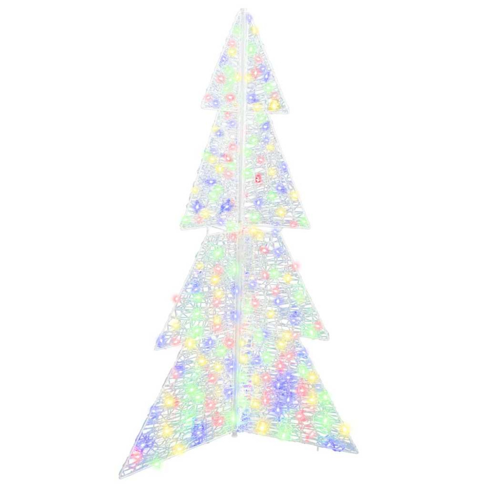 Produktbild för Julgran med 240 LED-lampor Flerfärgsdesign 180 cm Akryl