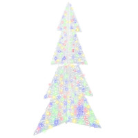 Produktbild för Julgran med 240 LED-lampor Flerfärgsdesign 180 cm Akryl