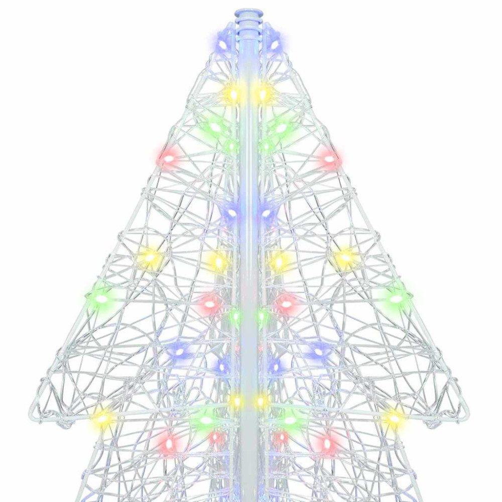 Produktbild för Julgran med 240 LED-lampor Flerfärgsdesign 180 cm Akryl