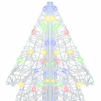 Produktbild för Julgran med 240 LED-lampor Flerfärgsdesign 180 cm Akryl