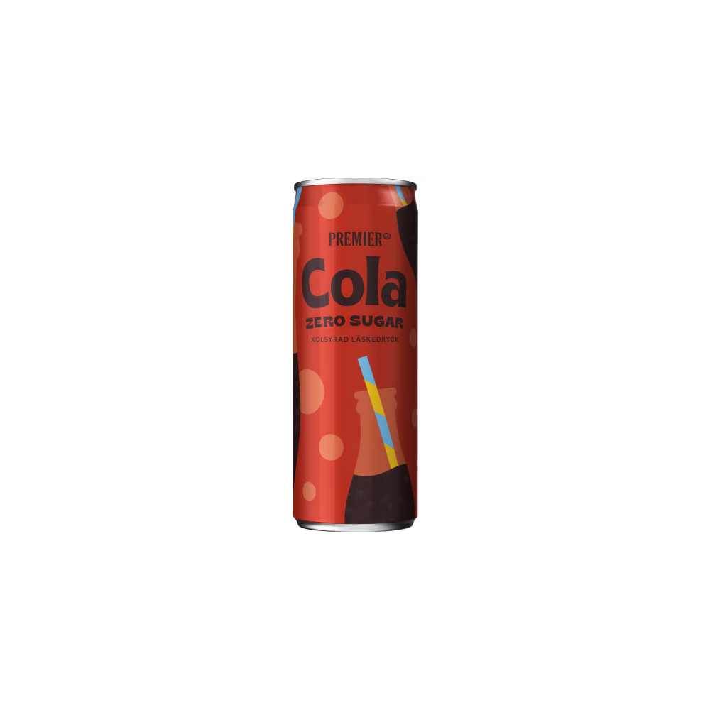 Produktbild för Premier Cola Zero 33cl