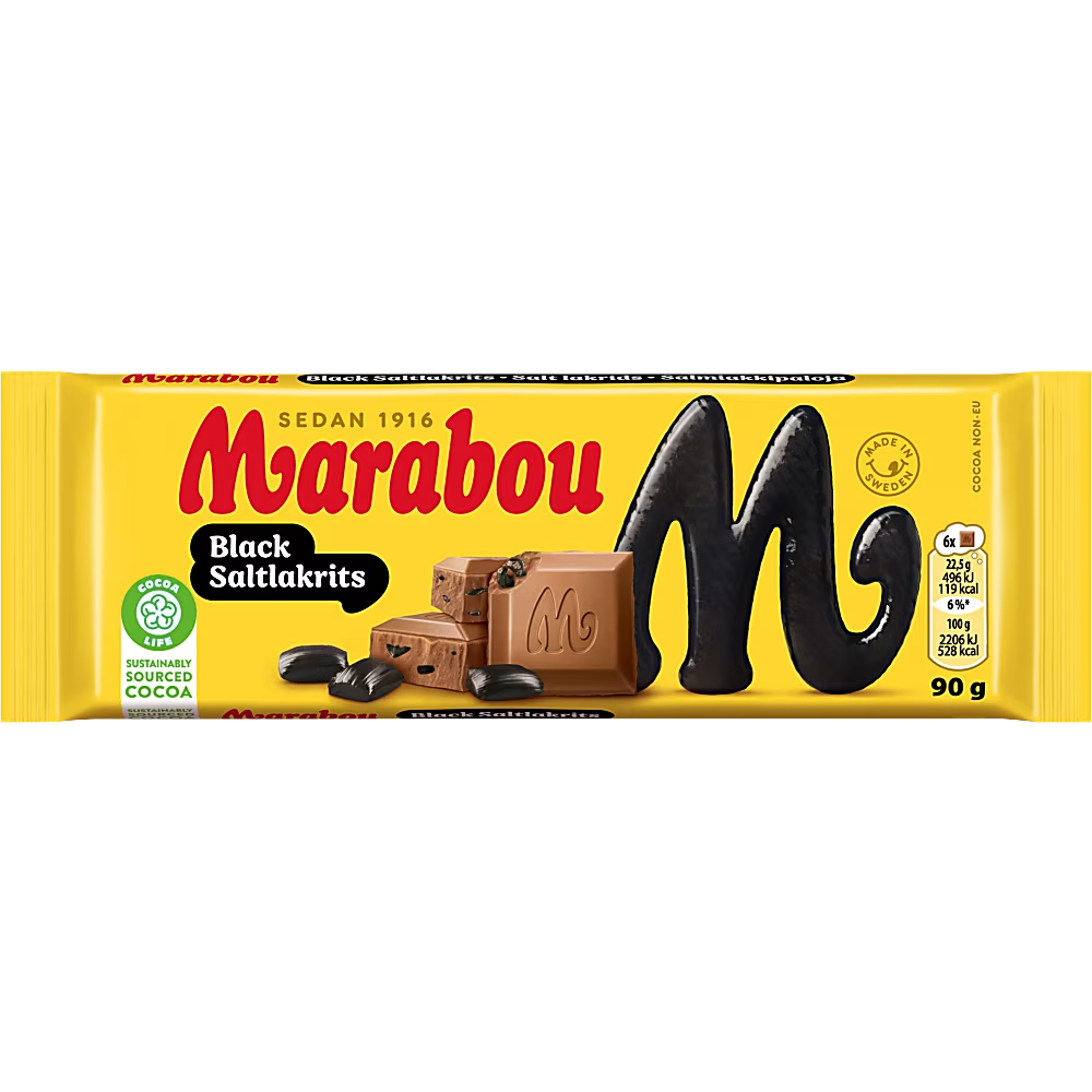 Produktbild för Mjölkchoklad Saltlakrits 90 g
