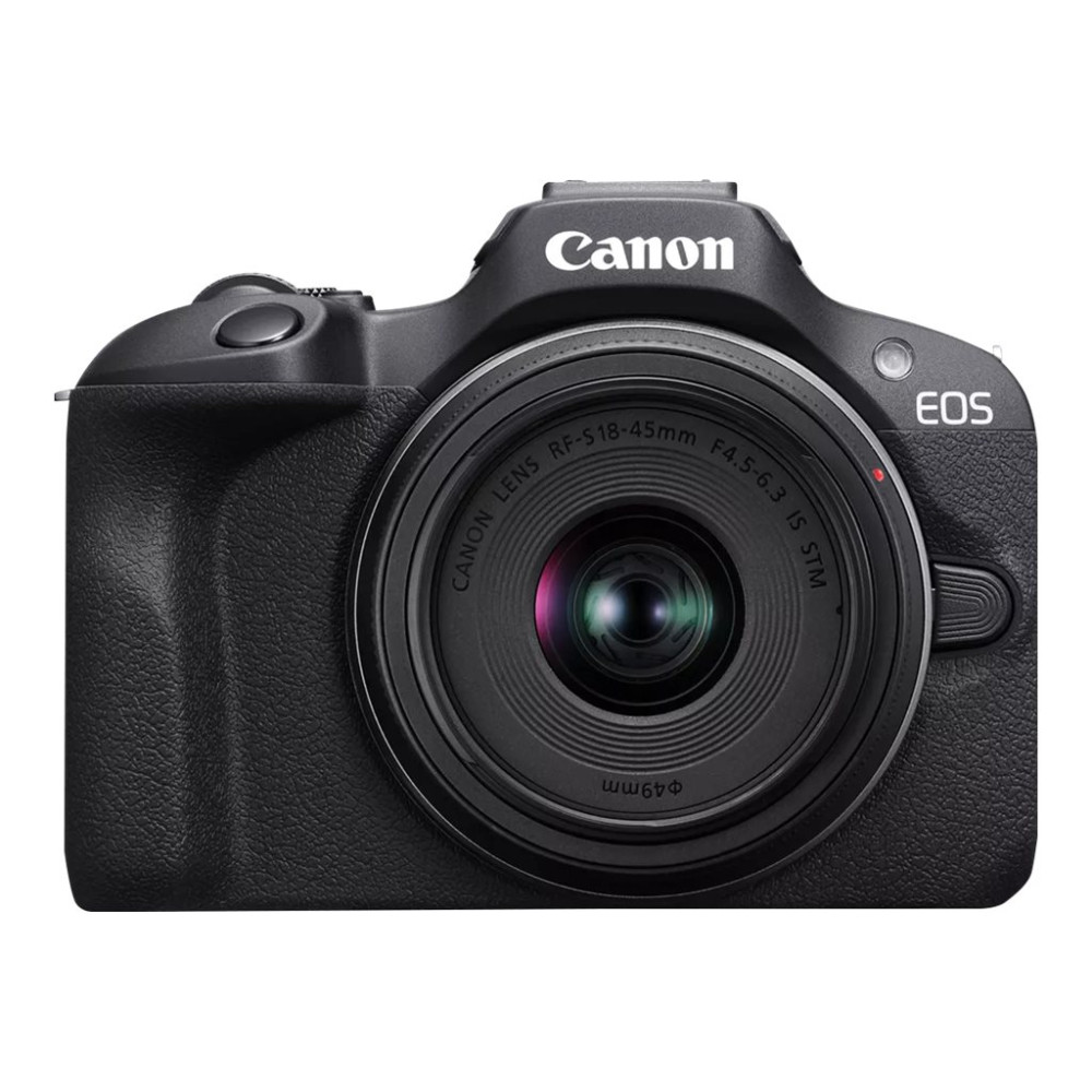 Produktbild för Canon EOS R100 - digitalkamera RF-S 18-45 mm F4,5-6,3 IS STM objektiv