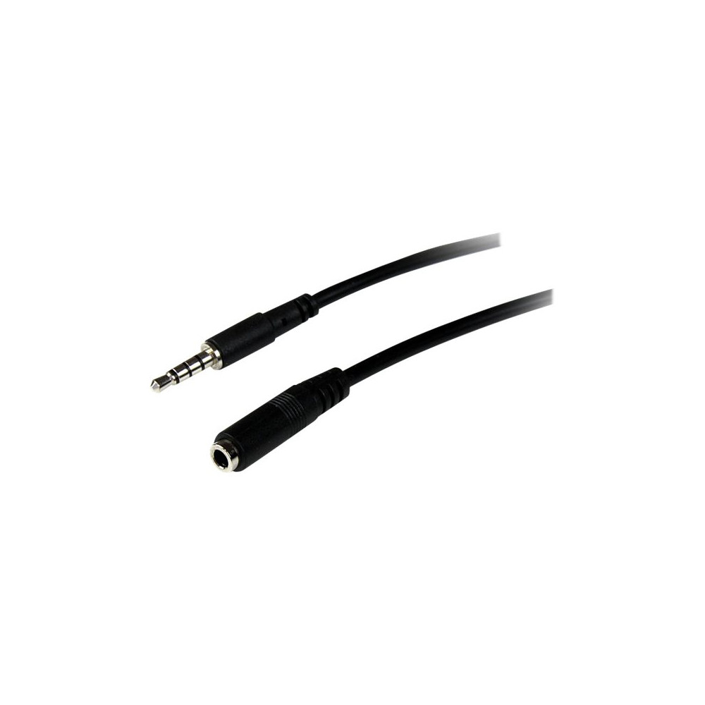 Produktbild för StarTech.com 1m 3.5mm 4 Position TRRS Headset Extension Cable - M/F - audio Extension Cable for iPhone (MUHSMF1M) - förlängningskabel till headset - 1 m