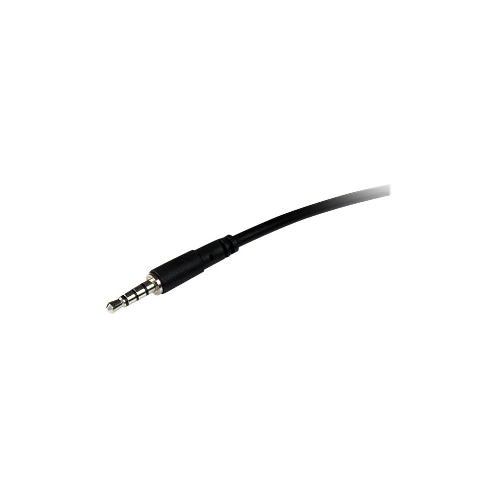 Produktbild för StarTech.com 1m 3.5mm 4 Position TRRS Headset Extension Cable - M/F - audio Extension Cable for iPhone (MUHSMF1M) - förlängningskabel till headset - 1 m
