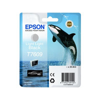 Produktbild för Epson T7609 - light light black - original - bläckpatron