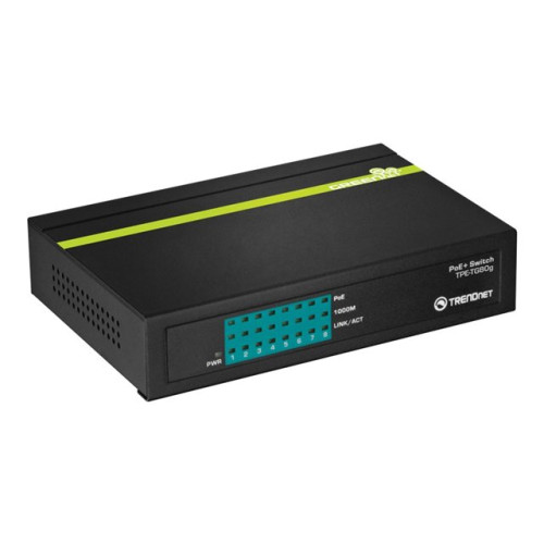 TRENDnet TRENDnet TPE TG80G GREENnet PoE+ Switch - switch - 8 portar - TAA-kompatibel