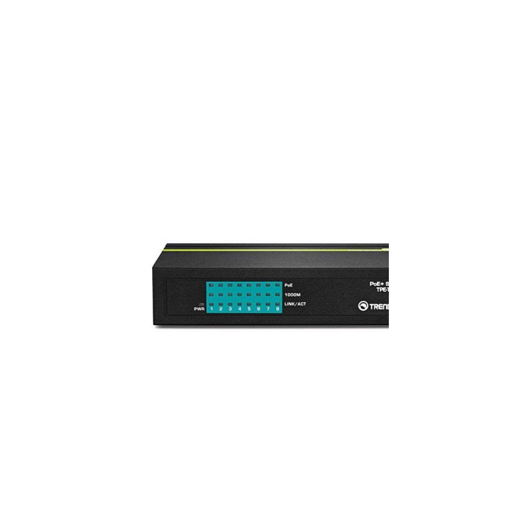 Produktbild för TRENDnet TPE TG80G GREENnet PoE+ Switch - switch - 8 portar - TAA-kompatibel