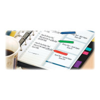 Produktbild för Post-it Index 683-4AB - indexflaggor med dispenserare - 11.9 x 43.2 mm - 140 ark (4 x 35)