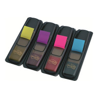 Produktbild för Post-it Index 683-4AB - indexflaggor med dispenserare - 11.9 x 43.2 mm - 140 ark (4 x 35)