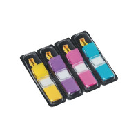 Produktbild för Post-it Index 683-4AB - indexflaggor med dispenserare - 11.9 x 43.2 mm - 140 ark (4 x 35)