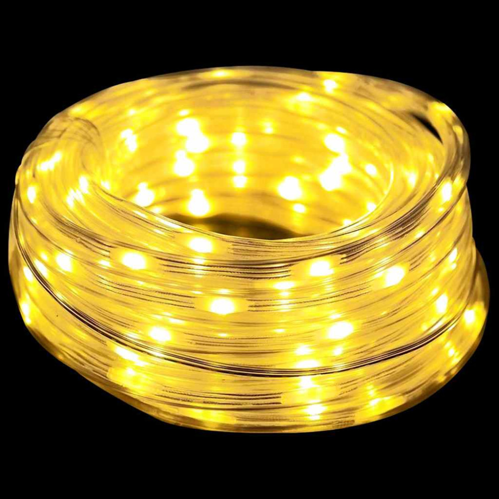 Produktbild för Ljuslina med 2400 LED-lampor Varmvit 100 m PVC