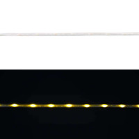 Produktbild för Ljuslina med 2400 LED-lampor Varmvit 100 m PVC
