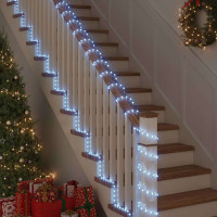 Produktbild för Ljuslina med 2400 LED-lampor Kall Vit 100 m PVC