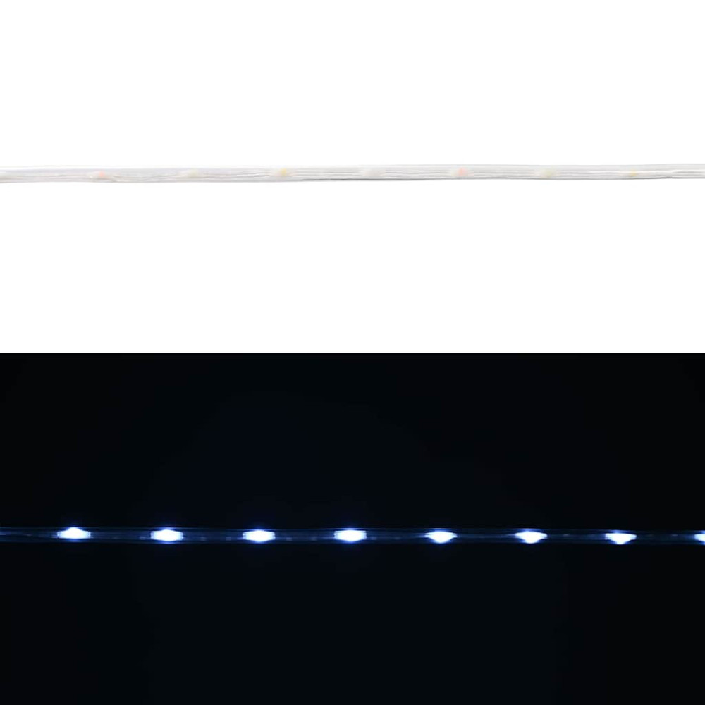 Produktbild för Ljuslina med 2400 LED-lampor Kall Vit 100 m PVC