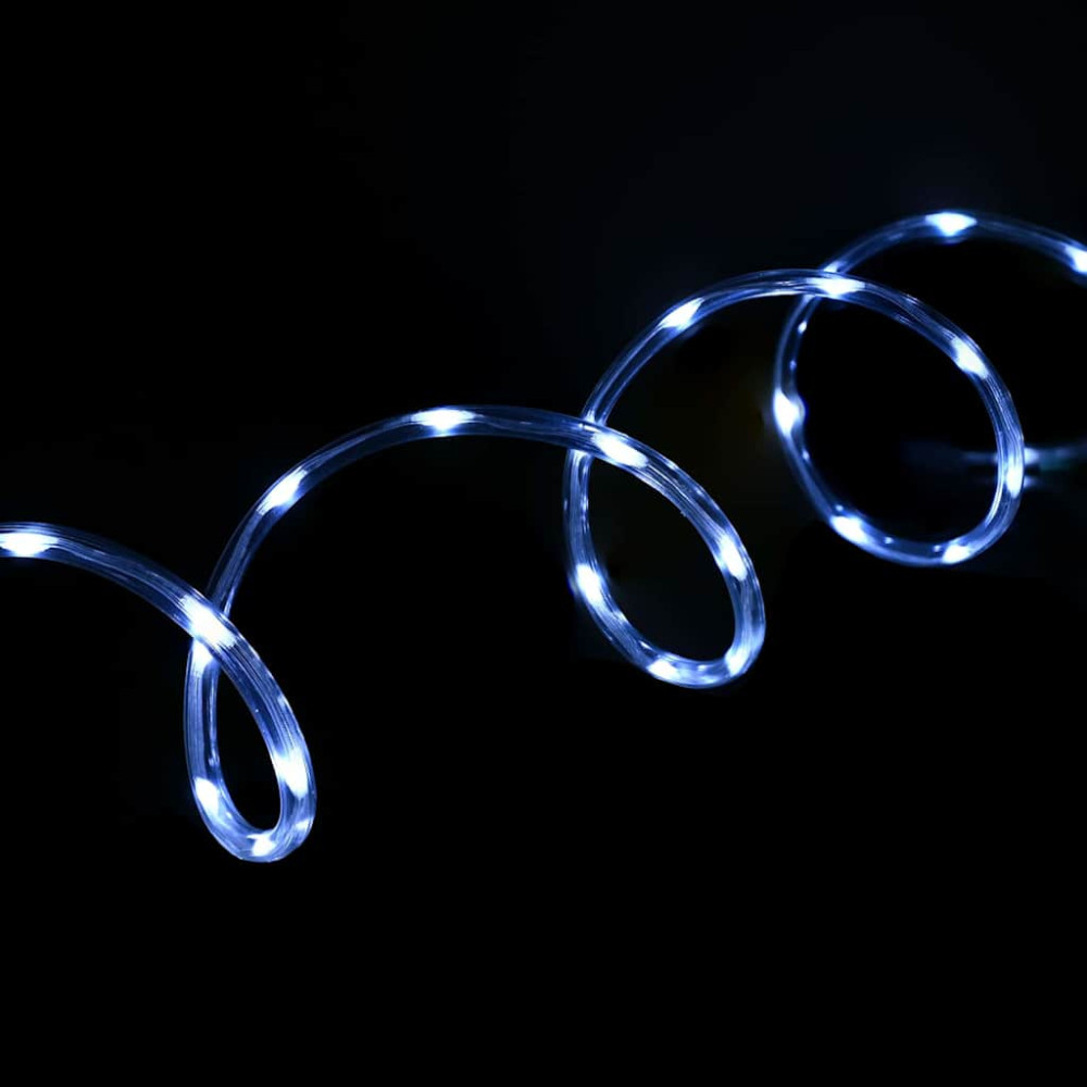 Produktbild för Ljuslina med 2400 LED-lampor Kall Vit 100 m PVC