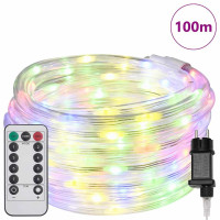 Produktbild för Ljuslina med 2400 LED-lampor Flerfärgsdesign 100 m PVC