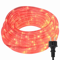 Produktbild för Ljuslina med 2400 LED-lampor Röd 100 m PVC