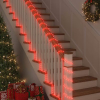 Produktbild för Ljuslina med 2400 LED-lampor Röd 100 m PVC