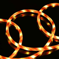 Produktbild för Ljuslina med 2400 LED-lampor Varmvit 100 m PVC