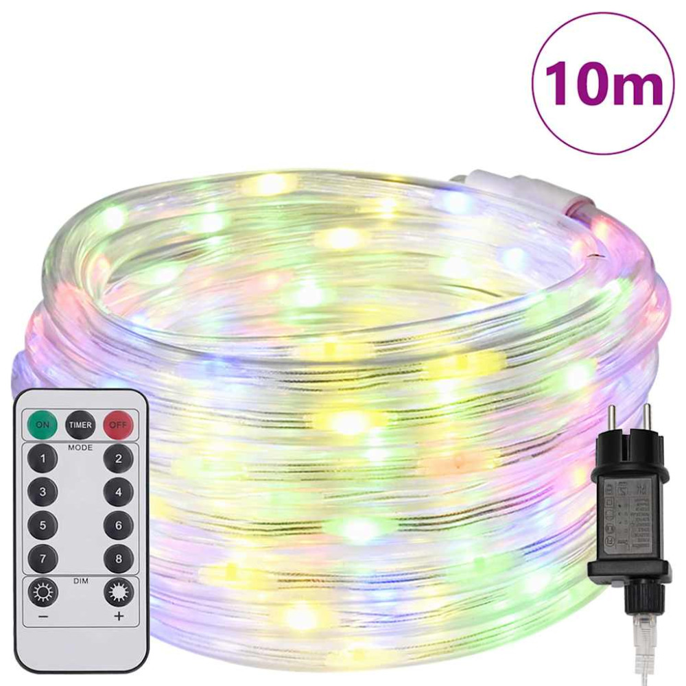Produktbild för Ljuslina med 240 LED-lampor Flerfärgsdesign 10 m PVC