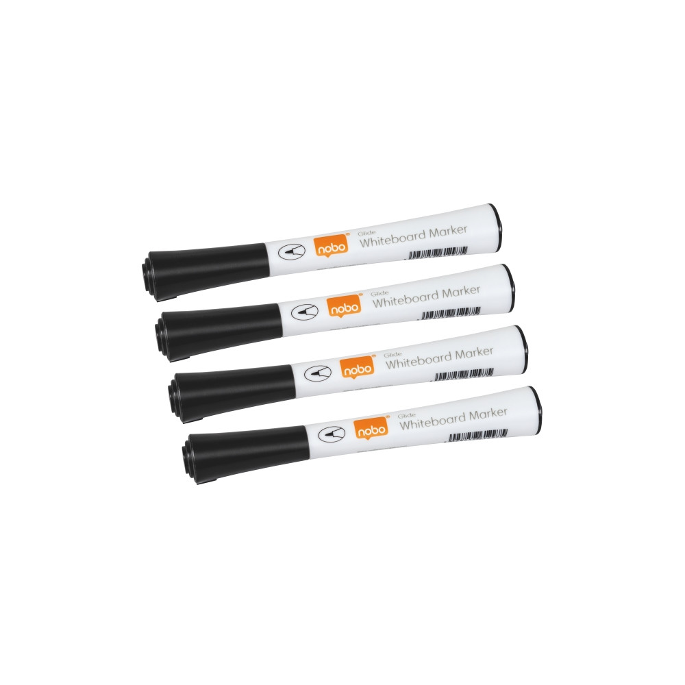 Produktbild för Nobo Glide whiteboardpenna med fin spets 1 mm, svart