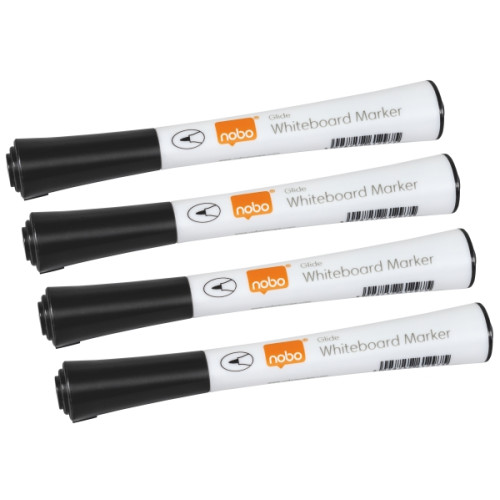 NOBO Nobo Glide whiteboardpenna med fin spets 1 mm, svart