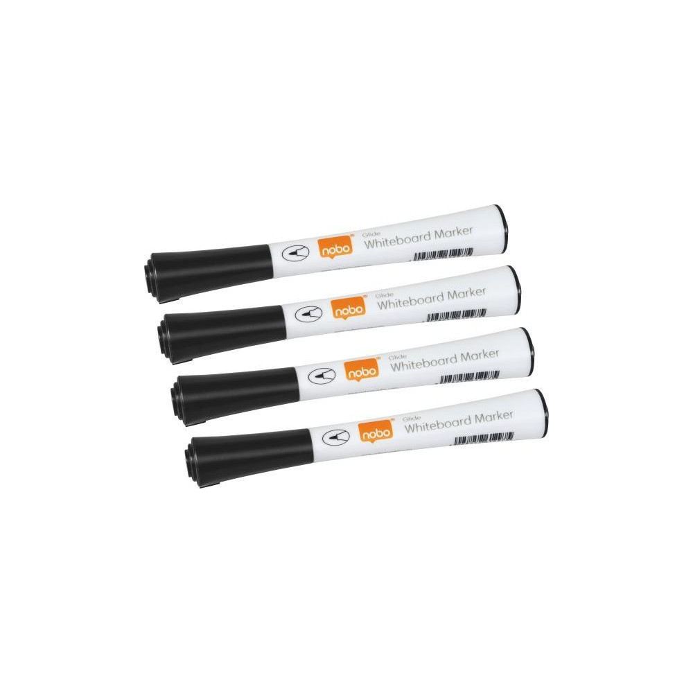 Produktbild för Nobo Glide whiteboardpenna med fin spets 1 mm, svart