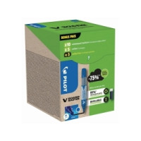 Produktbild för Marker Pilot V Board Master Green Pack blå 10 stk. + 10 refi...