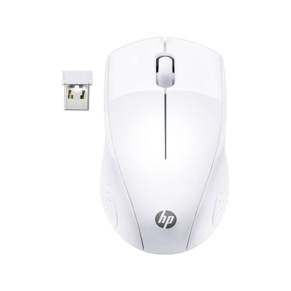 Produktbild för HP 220 - mus - 2.4 GHz - snövit