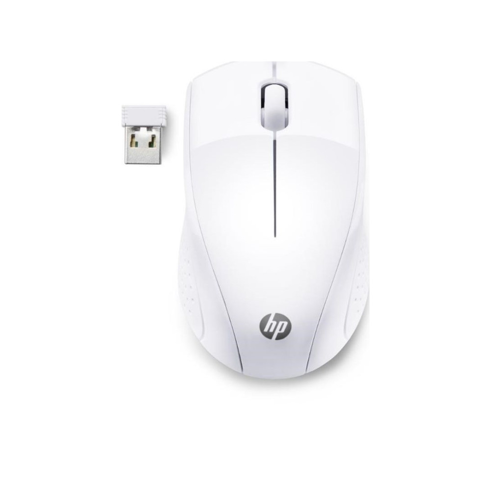 Produktbild för HP 220 - mus - 2.4 GHz - snövit