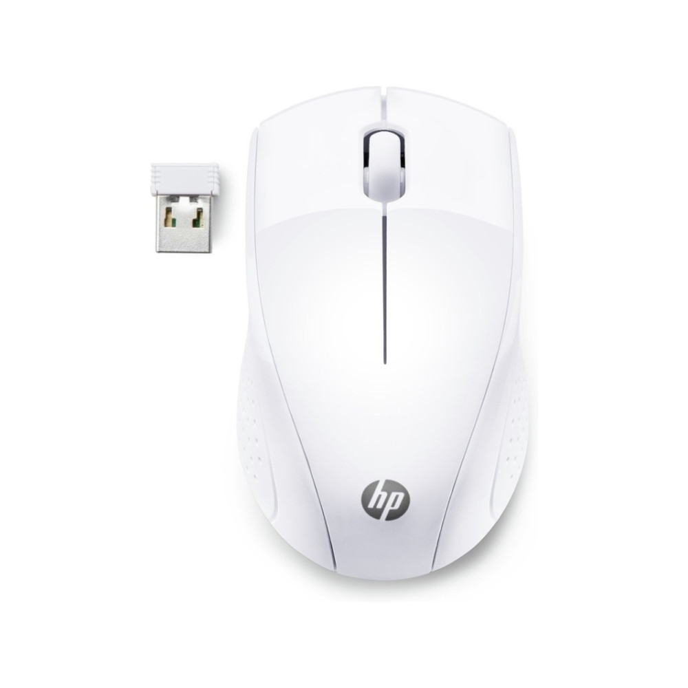 Produktbild för HP 220 - mus - 2.4 GHz - snövit