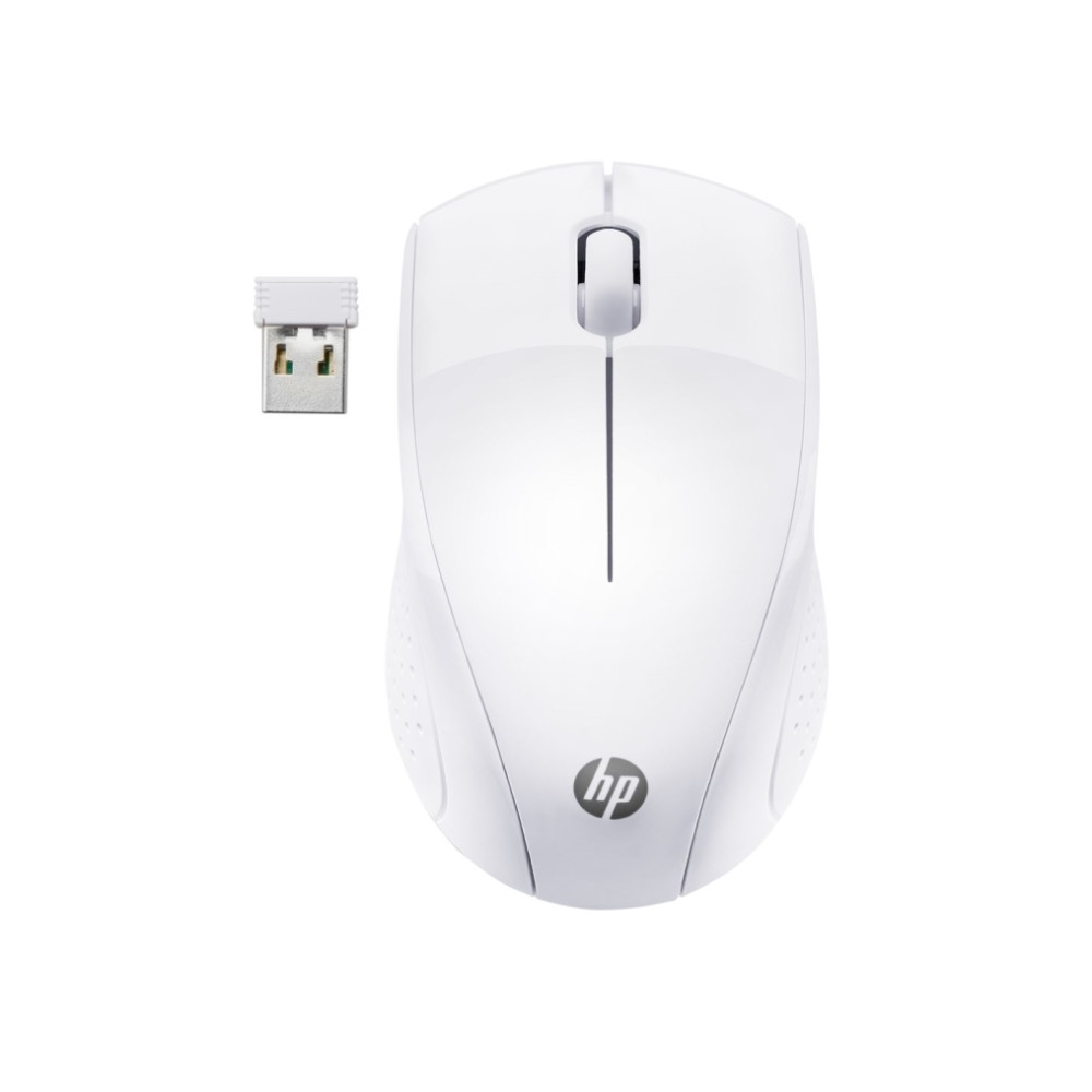 Produktbild för HP 220 - mus - 2.4 GHz - snövit