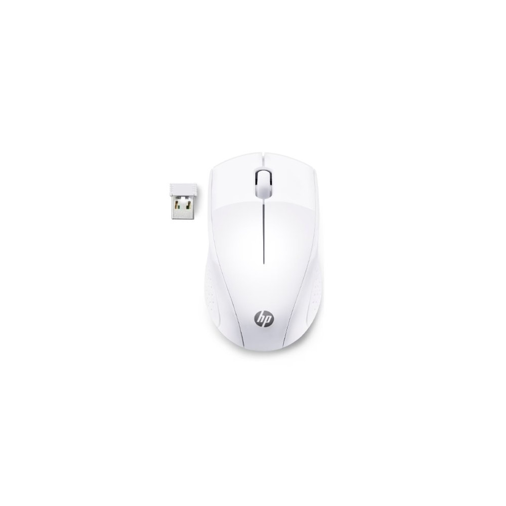 Produktbild för HP 220 - mus - 2.4 GHz - snövit