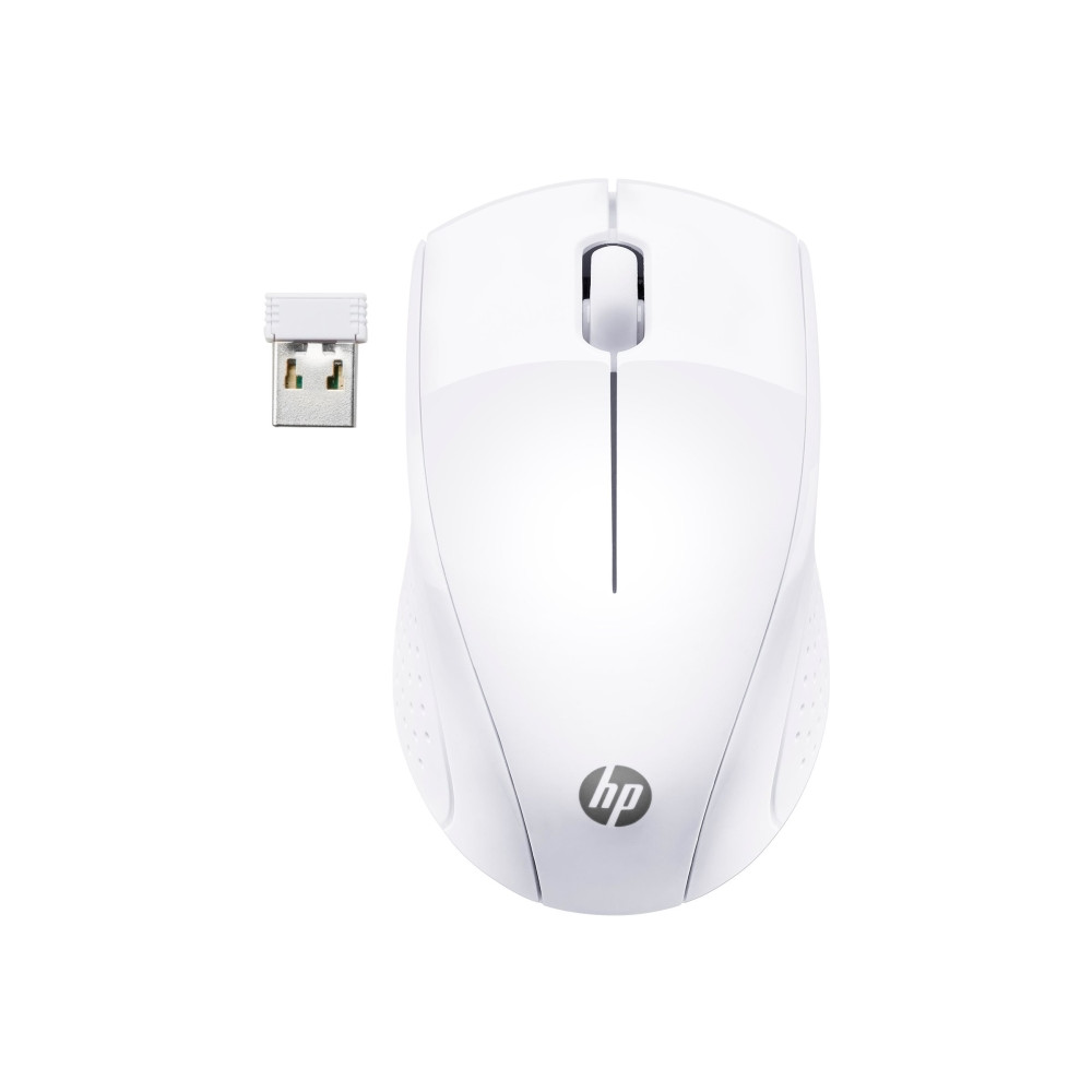 Produktbild för HP 220 - mus - 2.4 GHz - snövit