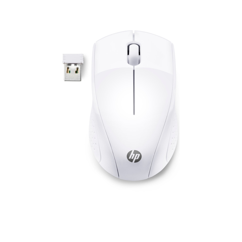 Produktbild för HP 220 - mus - 2.4 GHz - snövit