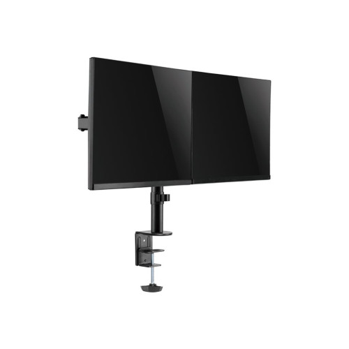 LogiLink LogiLink monteringssats - justerbar arm - för 2 LCD-bildskärmar - svart