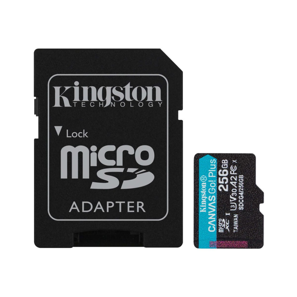 Produktbild för Kingston Canvas Go! Plus - flash-minneskort - 256 GB - mikroSDXC UHS-I