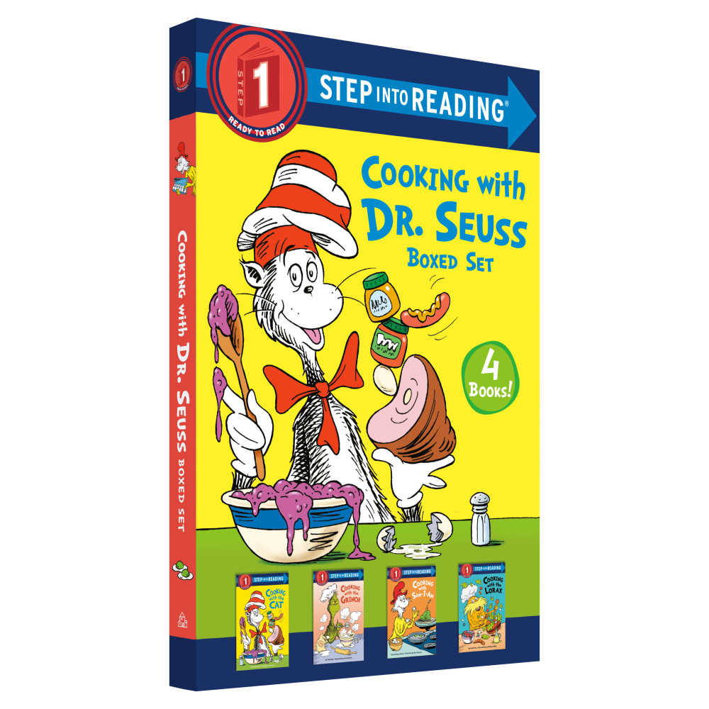 Produktbild för Cooking with Dr. Seuss Step into Reading 4-Book Boxed Set: Cooking with the Cat; Cooking with the Grinch; Cooking with Sam-I-Am; Cooking with the Lorax (häftad, eng)