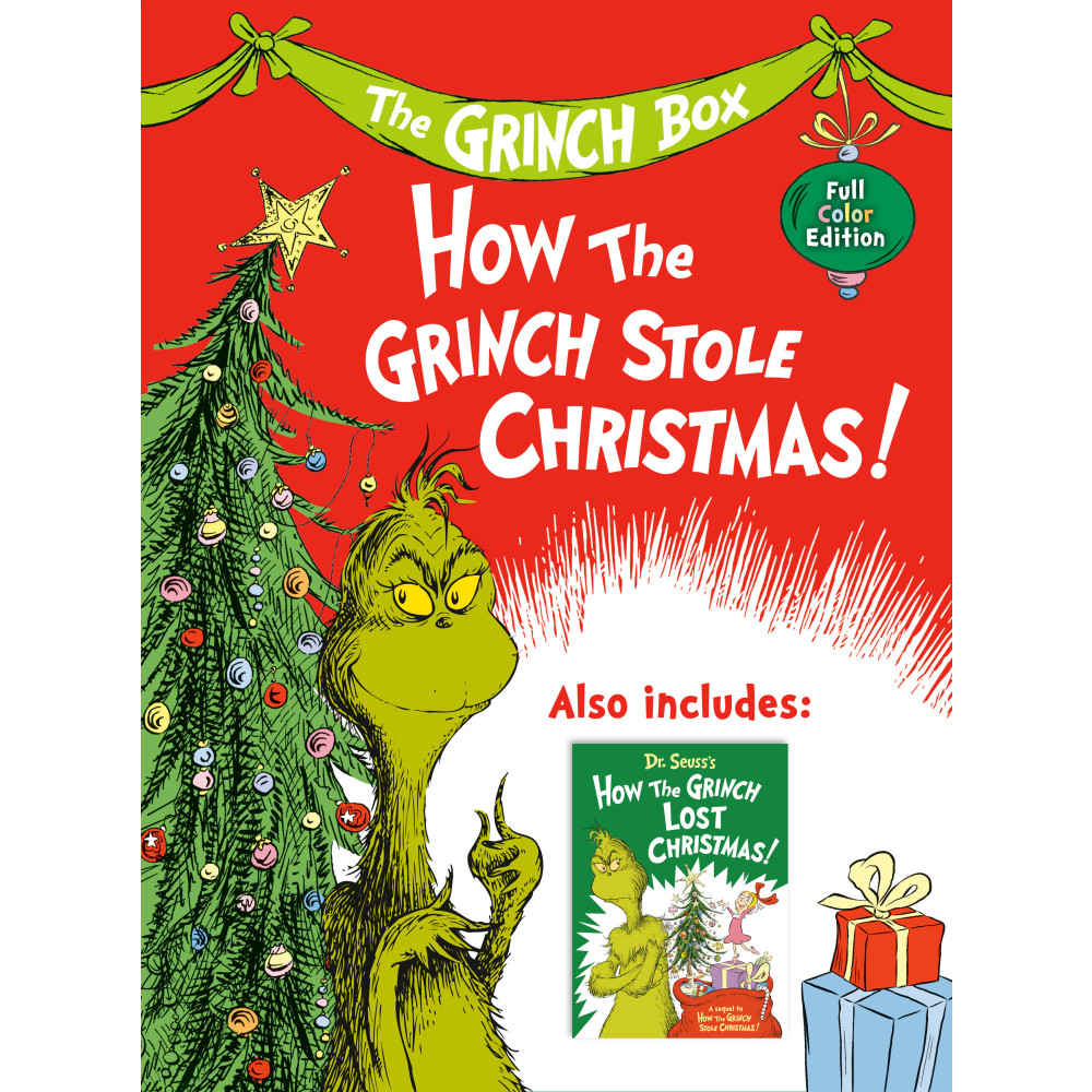 Produktbild för The Grinch Two-Book Boxed Set: Dr. Seuss's How the Grinch Stole Christmas! Full-Color Edition and How the Grinch Lost Christmas! (inbunden, eng)