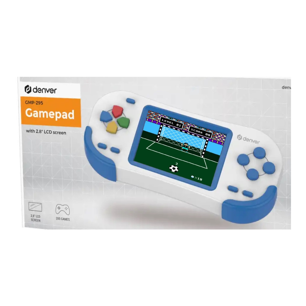Produktbild för DENVER GMP-295 - 200 inbyggda spel - elektroniskt spel till handdator