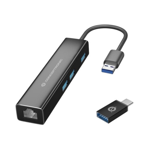Conceptronic Conceptronic DONN07BA - hubb - 3 portar