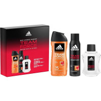 Produktbild för Giftset Adidas Team Force Edt 100ml + Shower Gel 250ml + Deo 150ml
