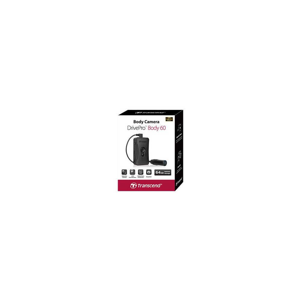 Produktbild för Transcend DrivePro BODY60 - videokamera - internt flashminne