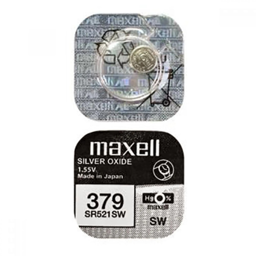 Produktbild för Maxell 18293000, Engångsbatteri, SR521SW, Silver-oxid (S), 1...