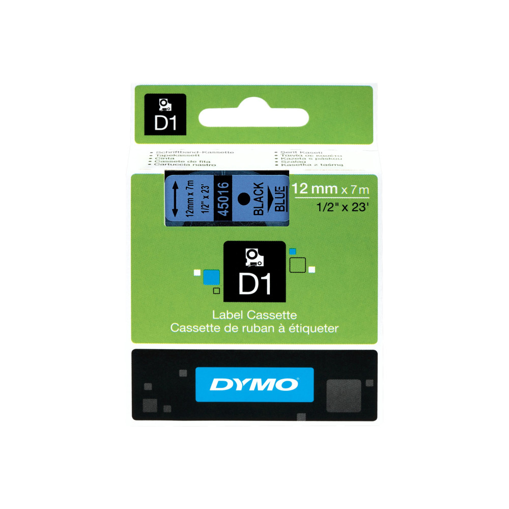 Produktbild för DYMO D1 - etiketttejp - 1 kassett(er) - Rulle (1,2 cm x 7 m)